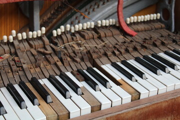 piano keys and notes