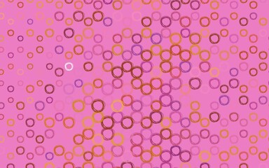 Light Pink, Yellow vector backdrop with dots.