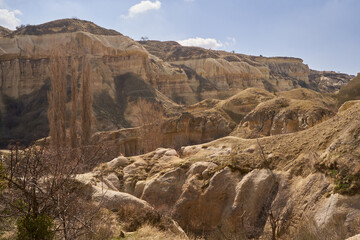 Pigeon Valley. The mountains. Cave. Old Antique City. Republic of Turkey