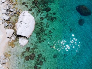 Croatia coast drone view