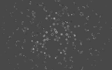 Obraz premium Light Gray vector texture with disks.