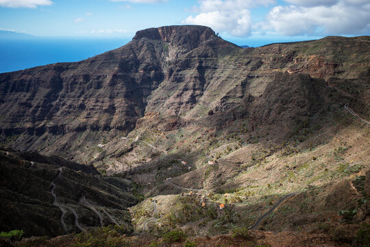 Barranco de Erques ravine on La Gomera island
