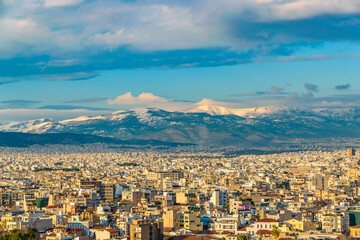 Atenas Aerial View Cityscape