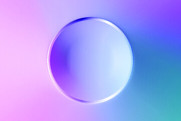 Blue purple pink circle fluid gradient abstract graphic fashion poster background