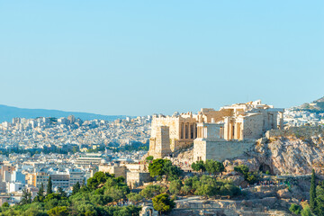 Fototapeta na wymiar Acropolis with Parthenon temple in Athens, Greece