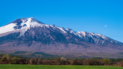 Fototapeta premium 岩手山と月