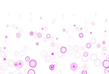Light Purple, Pink vector layout with circle shapes.