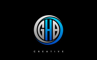 GHB Letter Initial Logo Design Template Vector Illustration