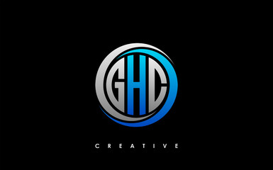 GHC Letter Initial Logo Design Template Vector Illustration