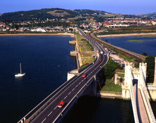 Obraz premium View from Conwy Castle, Conwy, Gwynedd, Wales, UK