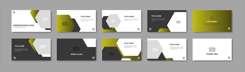 Business presentation template design. Minimalis, modern and keynote vector illustration
