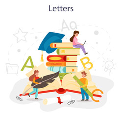 Literature school subject. Study ancient and modern novel writers.