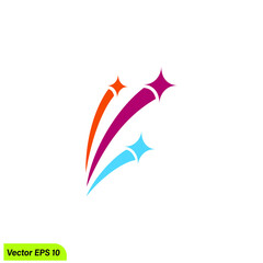 star sparkle icon vector illustration simple design element