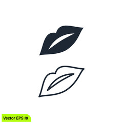 lip icon symbol vector illustration 