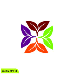 floral ornament icon vector illustration simple design element