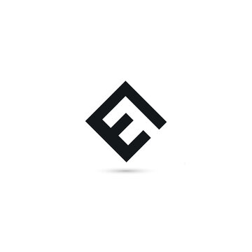 W F or fw letter design logo logotype icon concept and classic elegant style look vector