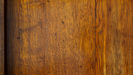 Old oak wardrobe door as wood background texture
