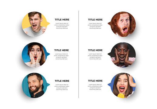 Bubble Placeholders Layout with Text