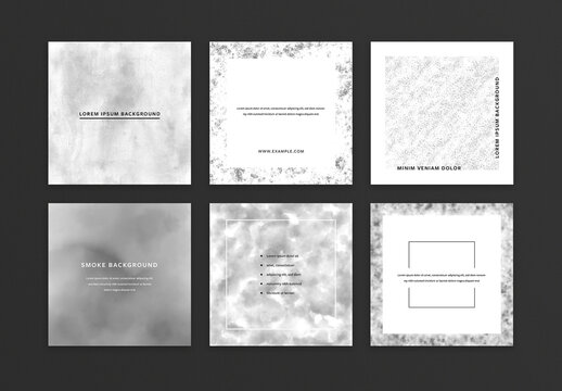 Creative Social Media Layouts with Tower Grey Accent