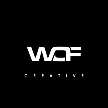 WOF Letter Initial Logo Design Template Vector Illustration