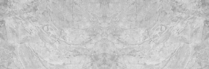 Old wall texture cement dark black gray panorama background abstract grey color design are light with white gradient background.