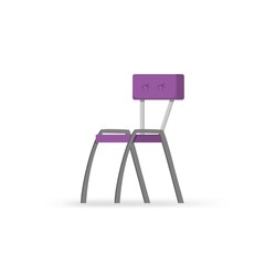 Office chair cartoon flat style.