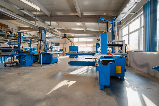 Manufacturing machinery at industry