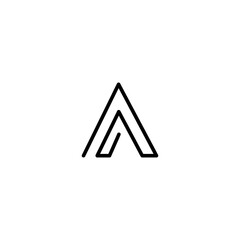 A letter liner logo design