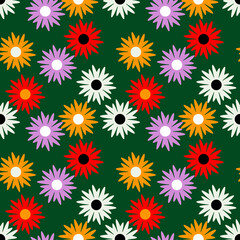 Floral template seamless pattern.