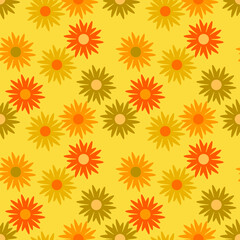 Floral template seamless pattern.