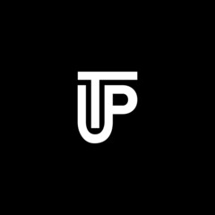 Fototapeta T U P or TUP letter modern logo template. Abstract business a letter logo or icon design.  obraz