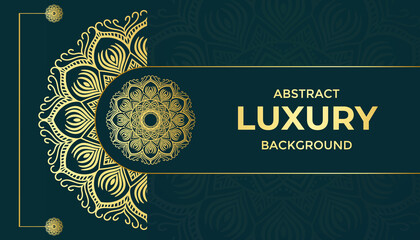 Luxury mandala background with golden arabesque pattern Arabic Islamic east style.decorative mandala for print, poster, cover, brochure, flyer, banner.