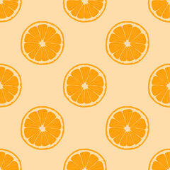 seamless pattern with orange