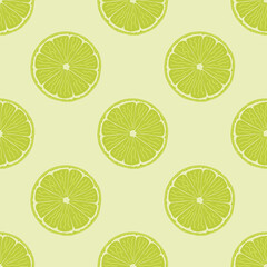 Fototapeta premium seamless pattern with lime on a green background