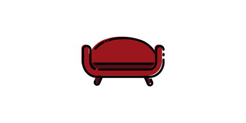 Modern armchair or couch in a minimalist style