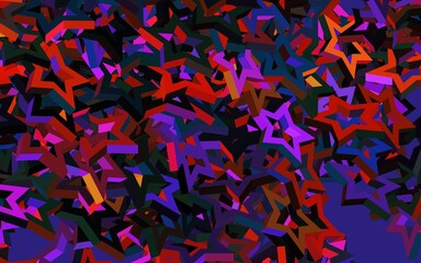 Obraz premium Dark Multicolor vector layout with bright stars.