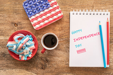 Fototapeta premium Happy Independence Day, 4th of July celebration concept.