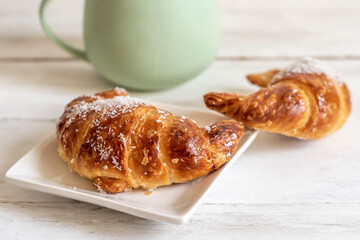 croissant and coffee