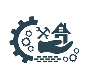 Vector illustration, logo, construction, industry.