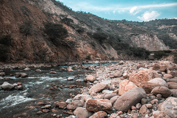R&iacute;o Le&oacute;n en la provincia del Azuay Ecuador
