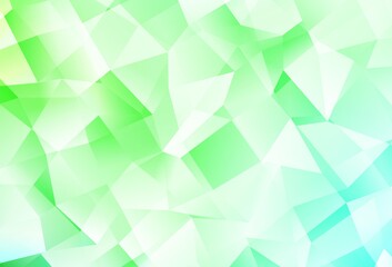Light Green vector shining triangular layout.