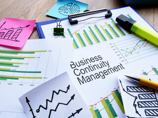 Business continuity management is shown on the photo using the text
