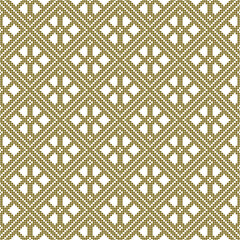 Seamless pattern based on Japanese traditiolal craft kogin .