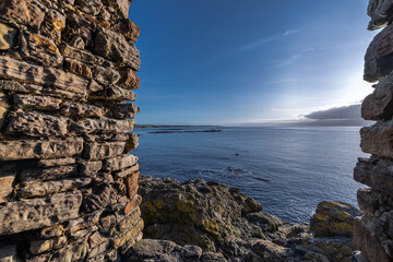 rocks and sea