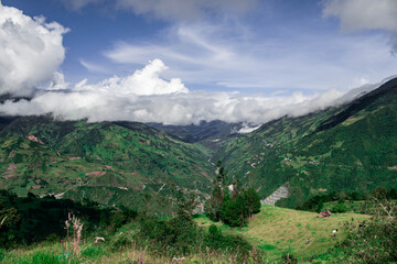 Obraz premium Panorámica en la provincia de Cañar Ecuador