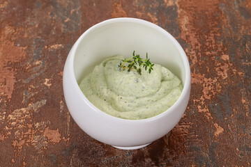 Cottage cream snack with herbs