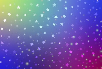 Light Multicolor vector template in carnival style.