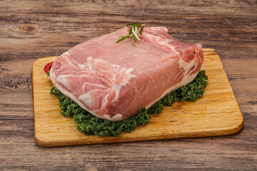 Pork meat piece for cooking