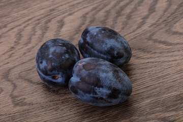 Ripe sweet and tasty plum