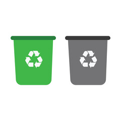 Trash Baske, Bin Can Icon vector. Vector Icon background. garbage icon